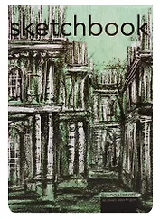 Скетчбук 140*210 80л "BV" черн.внутр.блок 110г/м2, тв. переплет, ассорти, Bruno Visconti