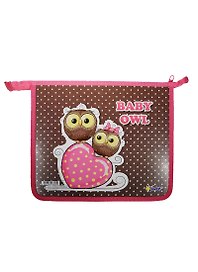 Папка для тетрадей А5 "Совы с сердечком. Owls" на молнии, Оникс