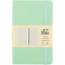 Записная книжка «Снежная мята» А6, 96 листов в линейку, сшивка, экокожа, Joy Book