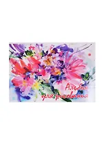 Альбом для рисования Academy Style, "Акварельные цветы", А4, 40 листов, на скрепке, в ассортименте