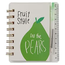 Записная книжка «Fruit Style» А6, 55 листов в линейку, спираль