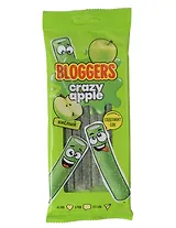 Мармелад жевательный BLOGGERS Крейзи эйпл, Яблоко (трубочка), 75г