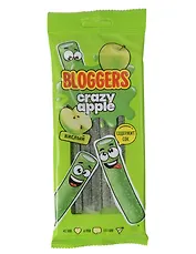 Мармелад жевательный BLOGGERS Крейзи эйпл, Яблоко (трубочка), 75г