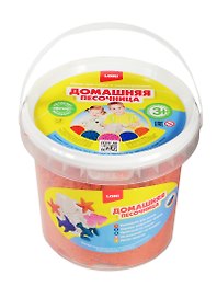 LORI Дп-013 Домашняя песочница Красный песок (1кг) (набор для творч.) (3+) (ведро)