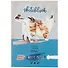 Скетчбук А5 100л "Трёхцветная кошка" белый офсет, 100г/м2, выб. лак, вердый переплет - 0