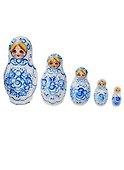 Матрешка 5 предм. расписная авторская №37, арт. С-238 (585) - 0