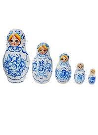 Матрешка 5 предм. расписная авторская №37, арт. С-238 (585)