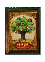 Денежное дерево в рамке Денежный магнит (17х24) (717071) (Сима-ленд)