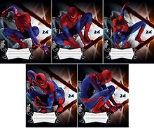 Тетрадь в линейку Disney «Spider -man» в ассортименте, 24 листа