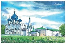 Открытка Суздаль Суздальский Кремль
