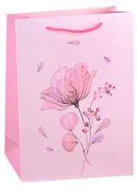 Пакет А4 32*26*10 "Прозрачный цветок. Basic" жен., бум.мат.ламинат