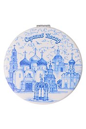 Зеркало мягкое Гжель (Сергиев Посад) (320-31-GZ)
