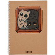 Тетрадь в клетку Unnika, "Милые котята", А4, 96 листов