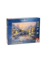 Паззл 1000 (58450) Дух Рождества (Thomas Kinkade) (коробка)
