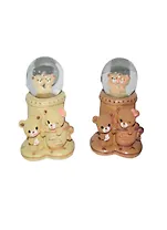 Фигурка со стеклянным шаром (19см) (11-2) с подсветкой (2 вида)