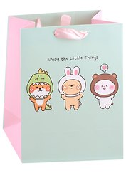 Пакет А5 23*18*10 "Kawaii. Зверюшки" дет., бум.мат.ламинат