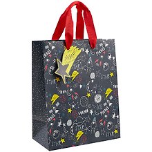 Пакет А5 23*18*10 Космос граффити нейтр., бум.мат.ламинат