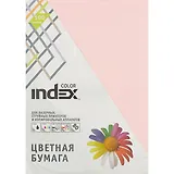 Бумага цветная «Index Color», розовая, 100 листов, А4