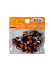 Натур. камни Яшма (скрепл. бусины) (00009434) (40шт) (8мм) (упаковка)