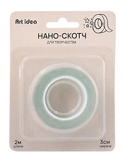 Нано-скотч для творчества Зеленый, 3см*2м*1мм