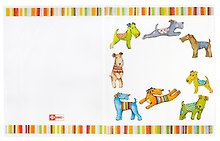 Обложки Феникс+ для тетрадей цв. (3шт. в наборе) СОБАЧКИ 40.5*21,8см, ПВХ, ПЭТ с европодвесом