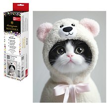 Набор для творчества Феникс+. Алмазная мозаика «Котенок в худи», 20 х 25 см