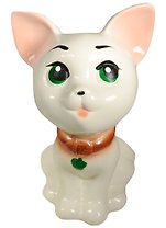 Копилка керамика Котик Гаврик белый (22 см) (1074810)