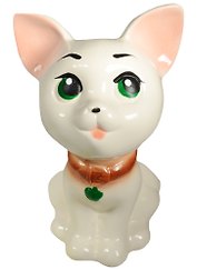 Копилка керамика Котик Гаврик белый (22 см) (1074810)