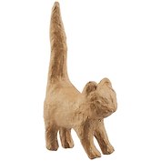 Фигурка из папье-маше объемная Кошка длинный Хвост 9,3*3,5*16,5см (АР129)