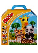 Набор для творчества, Пластилин пушистый PLUSH, PLUSH набор Зоопарк - 0
