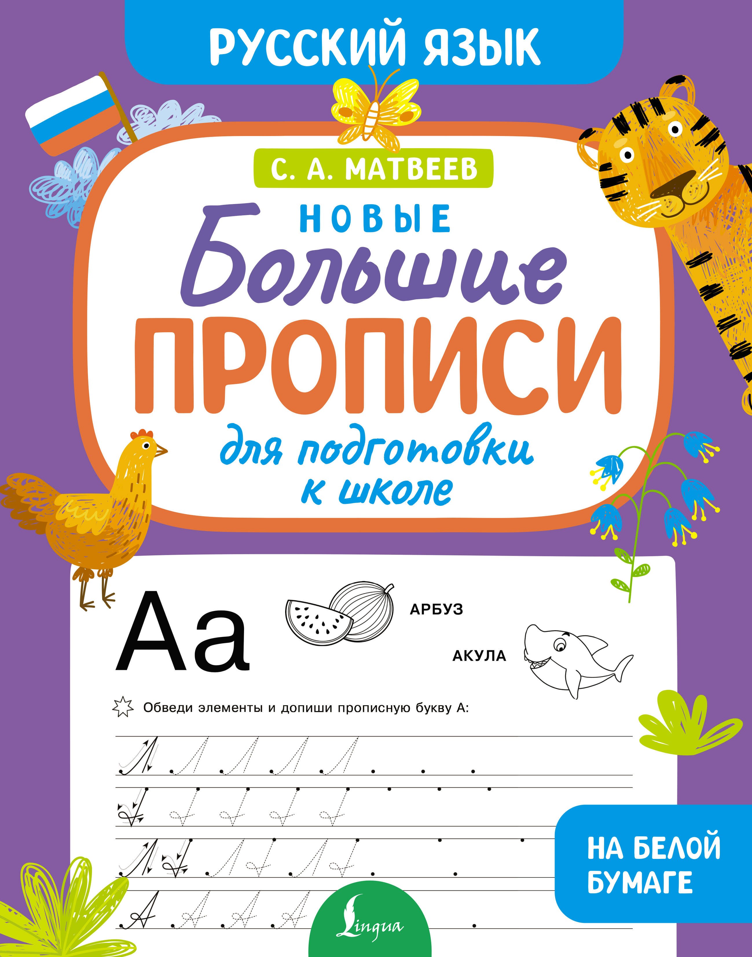 

Новые большие прописи для подготовки к школе. Русский язык