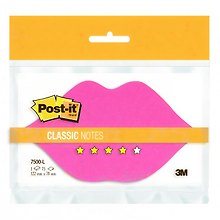 Блокнот «Post-it. Губки» 122х70 мм, 75 листов, розовый