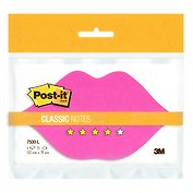 Блокнот фигурный POST-IT ГУБКИ розовый 122х70 мм 75 л. в блистере 7500M