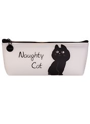 Пенал-косметичка "Naughty cat", силикон, ассорти