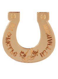 ГС Магнит Тюмень Подкова зеркальный золото (акрил) (7,5см)