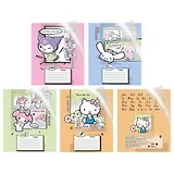 Тетрадь 18 листов, линейка, "HK and Friends", в ассортименте