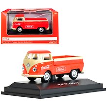 472003 Машинка литая коллекционная Motor City Classics - Die-сast модель по лицензии Coca-Cola VW T1 Pickup, масштаб 1:72