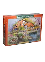 Пазлы 3000 C-300327 Коттедж с лебедями (92х68см) (коробка) (Castorland)