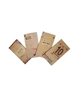 Записная книжка 90*167 40л крафт-картон, блок крафт, сшивка, ассорти, Haich