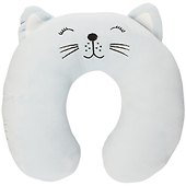 Подушка на шею «Котик с закрытыми глазками», (30х30 см) - 0