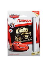LORI Грд-036 Гравюра Disney Тачки малая с эффектом золото Мэтр (6+) (упаковка)