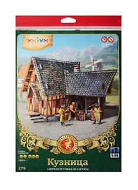 3D конструктор «Средневековый город Кузница», Умная Бумага