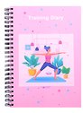 Дневник тренировок «Training Diary №1» А5, 96 листов, Listoff