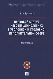 Правовой статус несовершеннолетних в уголовной и уголовно-исполнительной сфере