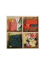 Набор декоративных элементов НГ-1 (11062501) (9х9см) (деревянная коробочка)