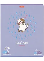 Тетрадь в линейку Hatber, Catbook, 48 листов, в ассортименте