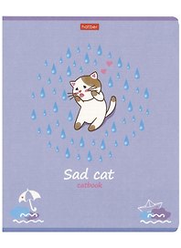 Тетрадь общая «Catbook», 48 листов в линейку, А5, в ассортименте - Hatber
