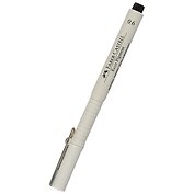 Ручка капиллярная Faber-Castell, Ecco Pigment, черная 0,6 мм