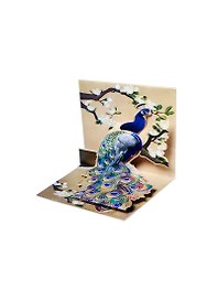 3D открытка Павлин (Peacock) (мини) (TR227)