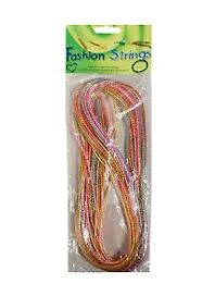 Набор трубочек для плетения разноцв. прозрач. (514694) (20 шт.) (1м) (Fashion Strings) (упаковка)